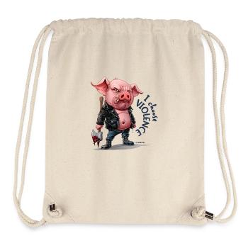 I choose VIOLENCE - Stanley/Stella Recycled Gym Bag - natural - Front