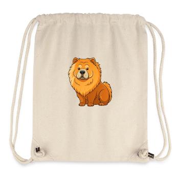 Stoïque Chow Chow Gardien du Territoire - Sac à cordon recyclé Stanley/Stella - blanc naturel - Devant