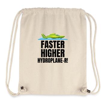 Hydro-Humor: Beschleunigen, Hoch hinaus im Rennsport - Stanley/Stella recycelter Gym Bag - Naturweiß - Vorne