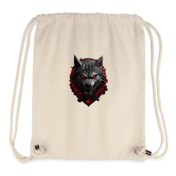 Loup du diable - Sac à cordon recyclé Stanley/Stella - blanc naturel - Devant