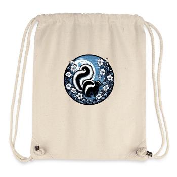 Blumen-Skunk-Liebhaber - Stanley/Stella recycelter Gym Bag - Naturweiß - Vorne