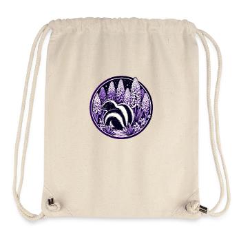 Blumen-Skunk-Liebhaber - Stanley/Stella recycelter Gym Bag - Naturweiß - Vorne