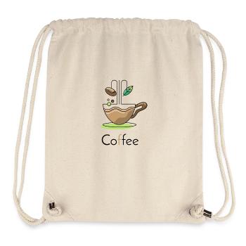 Stilvoll schlürfen: Umweltfreundliches Kaffeetassen-Design - Stanley/Stella recycelter Gym Bag - Naturweiß - Vorne