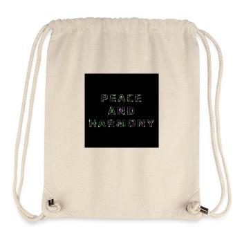 Peace and Harmony - Stanley/Stella Recycled Gym Bag - natural - Front
