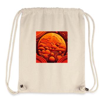 Rote Landschaft - Stanley/Stella recycelter Gym Bag - Naturweiß - Vorne