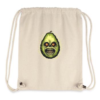 Gruselige Avocado - Stanley/Stella recycelter Gym Bag - Naturweiß - Vorne