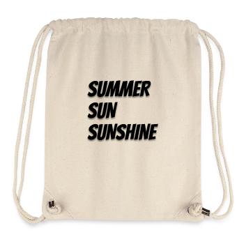 Summer Sun Sunshine Sommer Sonne Sonnenschein - Stanley/Stella recycelter Gym Bag - Naturweiß - Vorne