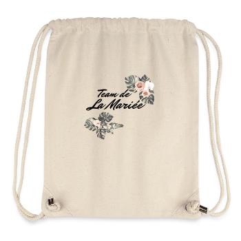 Team of The Floral Bride - Bachelorette Party Gift Idea - Stanley/Stella Recycled Gym Bag - natural - Front