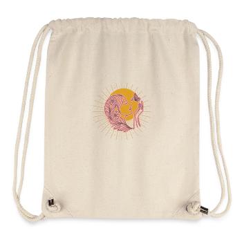 Spring Tshirt " Woman and Butterfly " - Stanley/Stella Recycled Gym Bag - natural - Front