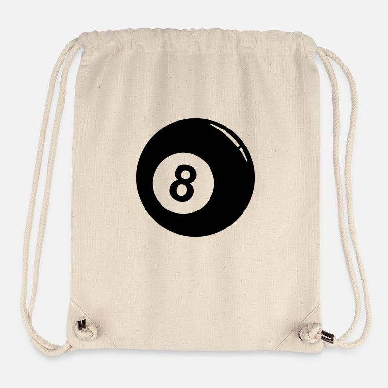 Pool Billiards 8 ball - Stanley/Stella Recycled Gym Bag - natural