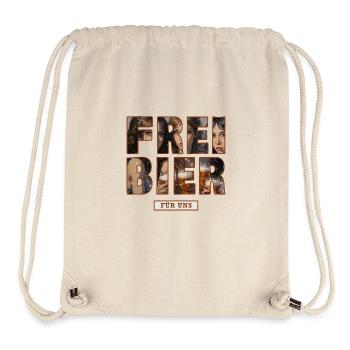 Free beer for us - Stanley/Stella Recycled Gym Bag - natural - Front