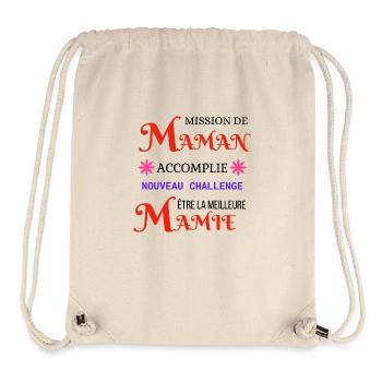 Granny Announces Pregnancy - Stanley/Stella Recycled Gym Bag - natural - Front