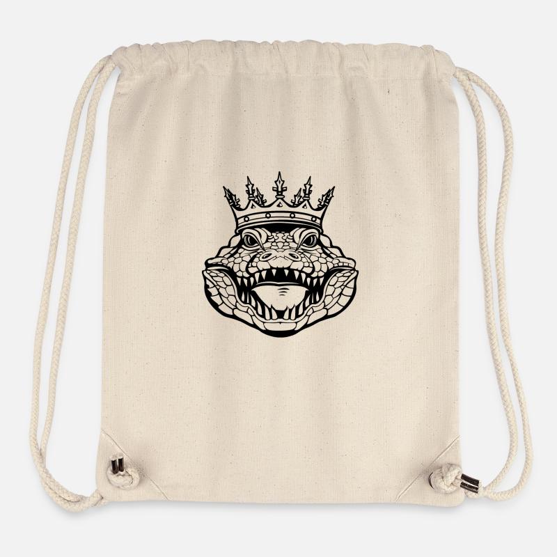 Majestätische Krokodilillusion - Stanley/Stella recycelter Gym Bag - Naturweiß