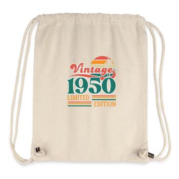 Vintage, 1950er Jahre, limitierte Auflage - Stanley/Stella recycelter Gym Bag - Naturweiß - Vorne
