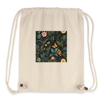 butterfly's in foliage #butterfly #flowers - Stanley/Stella Recycled Gym Bag - natural - Front