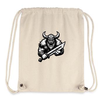 Mächtiger Wikingerkrieger Version 3 - Stanley/Stella recycelter Gym Bag - Naturweiß - Vorne