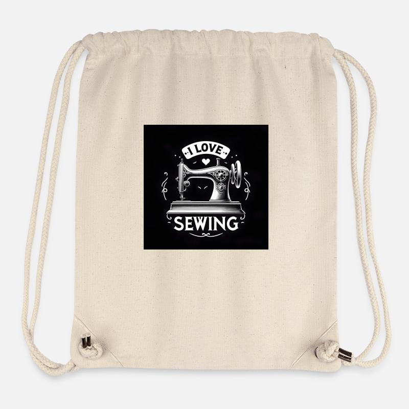 J’adore coudre - Sac à cordon recyclé Stanley/Stella - blanc naturel