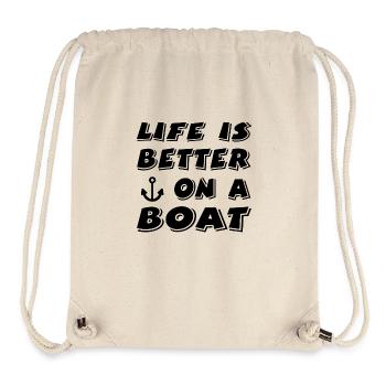 Boat - Stanley/Stella Recycled Gym Bag - natural - Front