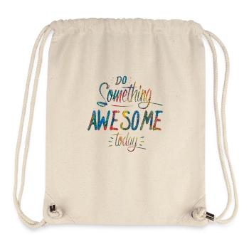 slogan illustration style art vector fashion graphics - Stanley/Stella Recycled Gym Bag - natural - Front