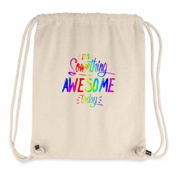 slogan illustration style art vector fashion graphics - Stanley/Stella Recycled Gym Bag - natural - Front