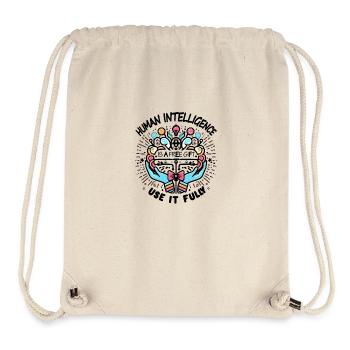 MENSCHLICHE INTELLIGENZ - Stanley/Stella recycelter Gym Bag - Naturweiß - Vorne