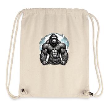 Tattoo / Animal / Art / Cool / Comic / Gorilla - Stanley/Stella Recycled Gym Bag - natural - Front