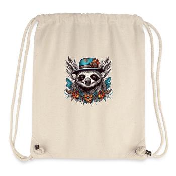 Tattoo / Animal / Art / Cool / Comic / Sloth - Stanley/Stella Recycled Gym Bag - natural - Front