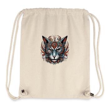 Tattoo / Animal / Art / Cool / Comic / Cat - Stanley/Stella Recycled Gym Bag - natural - Front