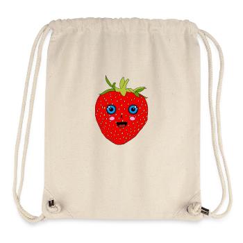 Manga Strawberry - Stanley/Stella Recycled Gym Bag - natural - Front
