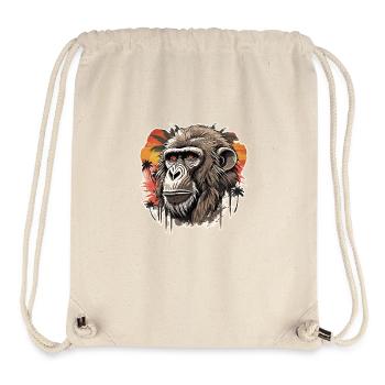 Tattoo / Animal / Art / Cool / Comic / Chimpanzee - Stanley/Stella Recycled Gym Bag - natural - Front
