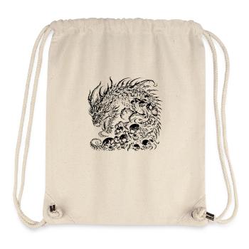 Fantasy Dragon Anime Dragon head Mythical reptile magic - Stanley/Stella Recycled Gym Bag - natural - Front