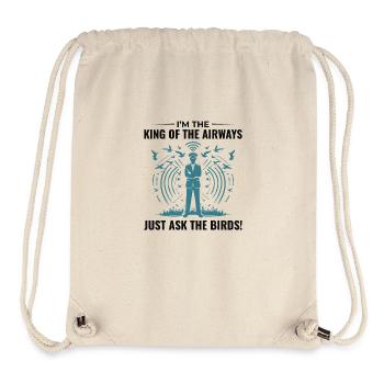 Air Traffic Controller ATC Aviation Humor Airplane - Stanley/Stella Recycled Gym Bag - natural - Front