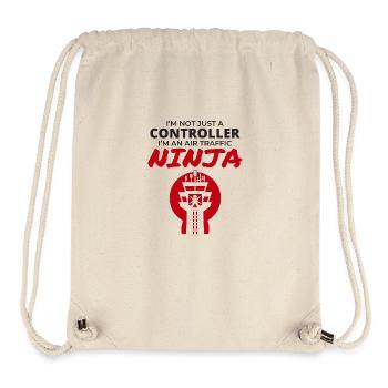 Air Traffic Controller Ninja ATC Aviation Humor - Stanley/Stella Recycled Gym Bag - natural - Front