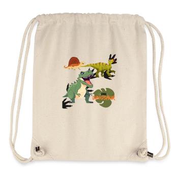 Dinosaure cool - Sac à cordon recyclé Stanley/Stella - blanc naturel - Devant