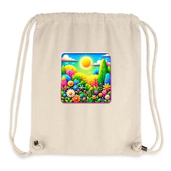 Summer flower meadow - Stanley/Stella Recycled Gym Bag - natural - Front