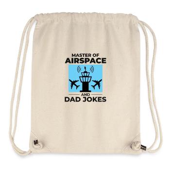 Contrôleur de la circulation aérienne Papa ATC Aviation Humour - Sac à cordon recyclé Stanley/Stella - blanc naturel - Devant