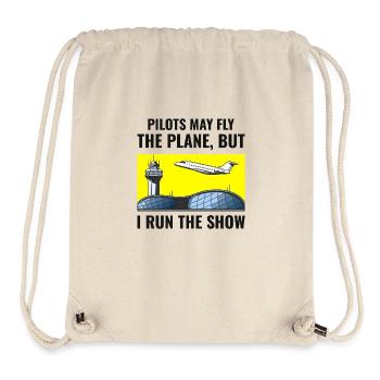 Contrôleur de la circulation aérienne ATC Aviation Humour Avion - Sac à cordon recyclé Stanley/Stella - blanc naturel - Devant