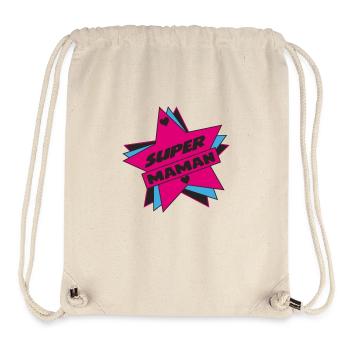 Super MAMMA - Borsa sportiva in tessuto riciclato Stanley/Stella - bianco naturale - Fronte