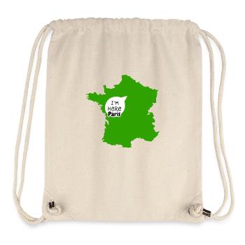 Ich bin hier in Paris - Stanley/Stella recycelter Gym Bag - Naturweiß - Vorne