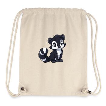 Entzückender Skunk Für Tierliebhaber - Stanley/Stella recycelter Gym Bag - Naturweiß - Vorne