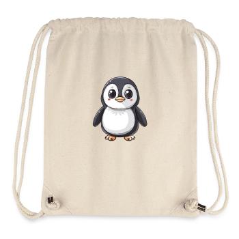 Adorable penguin with big eyes - Stanley/Stella Recycled Gym Bag - natural - Front