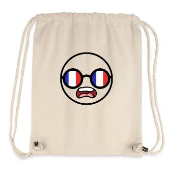 Shocked French Man - Stanley/Stella Recycled Gym Bag - natural - Front
