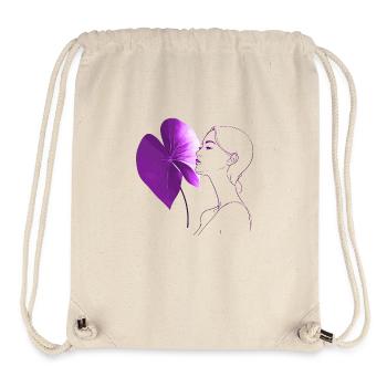 Flowers Women girl fashion design art female style - Stanley/Stella Recycled Gym Bag - natural - Front
