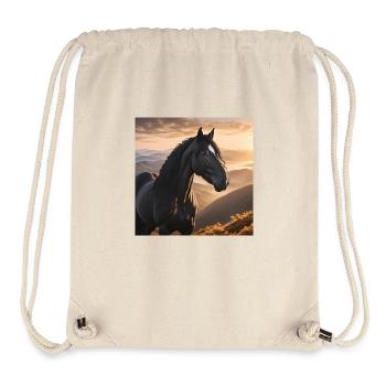 Art du cheval - Sac à cordon recyclé Stanley/Stella - blanc naturel - Devant