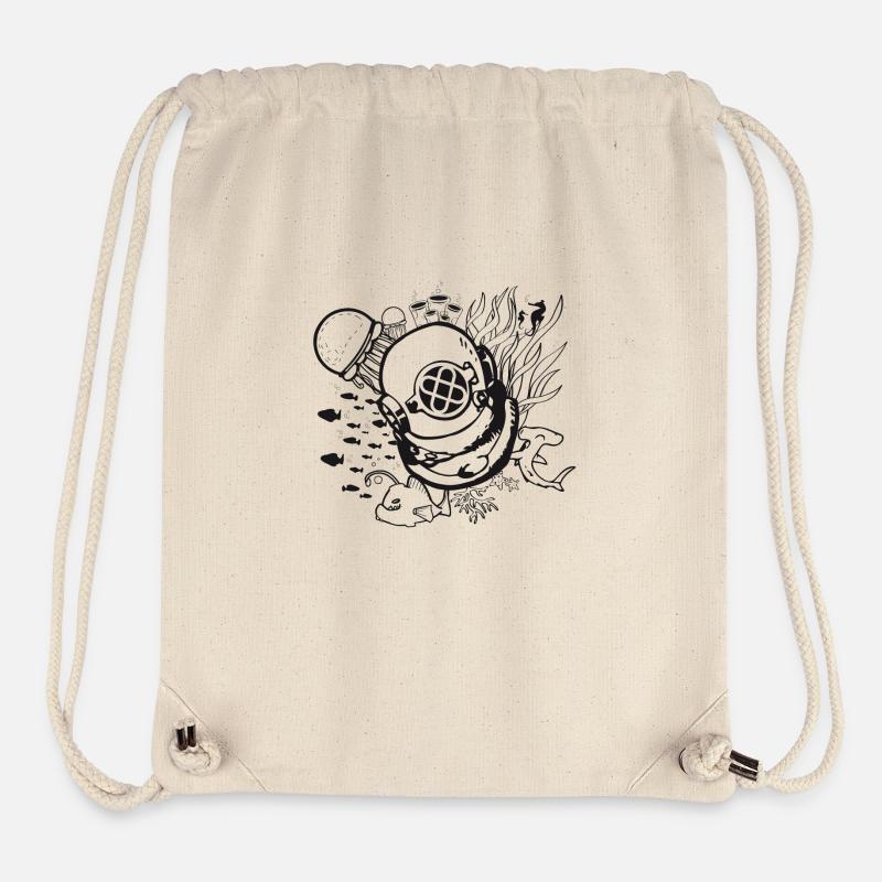 underwater explorer - Stanley/Stella Recycled Gym Bag - natural