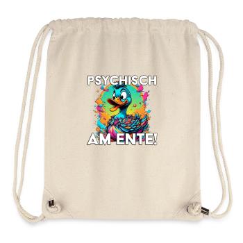 Psychisch am Ente - Stanley/Stella recycelter Gym Bag - Naturweiß - Vorne