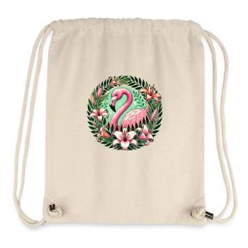 Pink Flamingo - Stanley/Stella Recycled Gym Bag - natural - Front