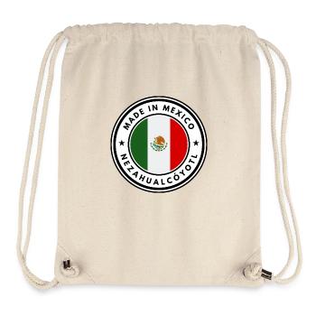 Fabriqué au Mexique Emblème Nezahualcóyotl - Sac à cordon recyclé Stanley/Stella - blanc naturel - Devant