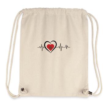 Herzschlag Marokko - Stanley/Stella recycelter Gym Bag - Naturweiß - Vorne