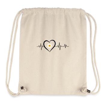 Daisy Heartbeat - Stanley/Stella Recycled Gym Bag - natural - Front